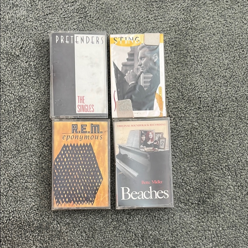 Pretenders, Sting, R.E.M., Beaches Cassette Collection